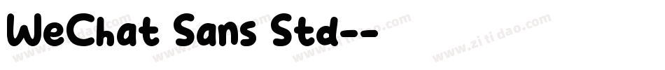 WeChat Sans Std-字体转换